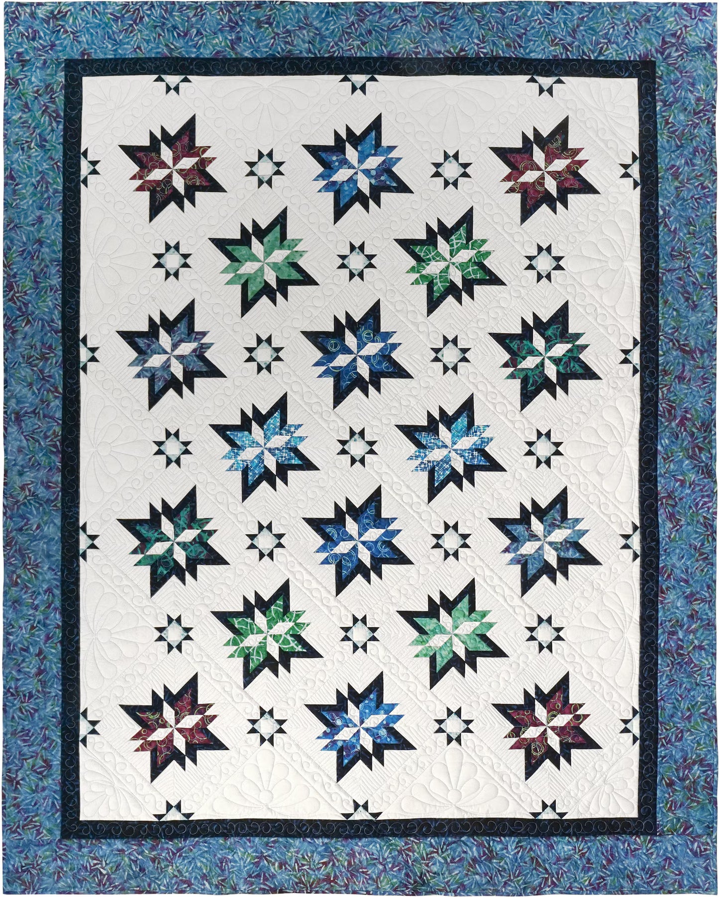 "CATCH A SCRAPPY STAR" Quilt Pattern, Companion Pattern for Rapid Fire Lemoyne Star Ruler, Square2 & Tucker Trimmer by Studio 180 designs