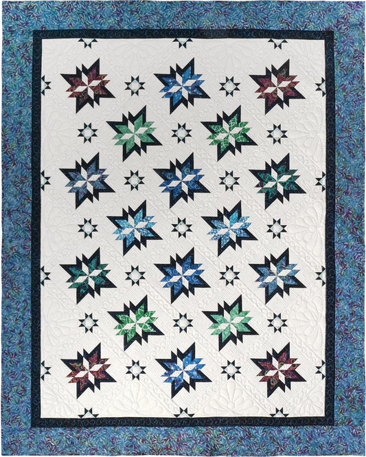 "CATCH A SCRAPPY STAR" Quilt Pattern, Companion Pattern for Rapid Fire Lemoyne Star Ruler, Square2 & Tucker Trimmer by Studio 180 designs