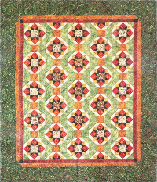 "Harvest Hues" by Carla Alexiuk for Island Batiks, Companion pattern for Studio 180 Small Square2 & Tuck Trimmer 1