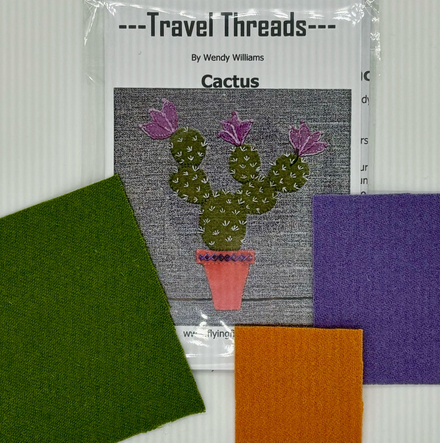 Travel Threads - Cactus Wool Applique Pattern & Bundles - The Needle & Thread Emporium