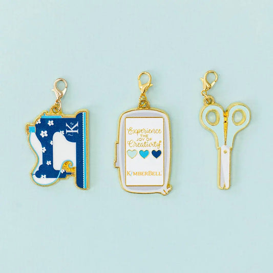 ZIPPER CHARMS by Kimberbell, Enamel Embellishments, Enamel Zipper Charms