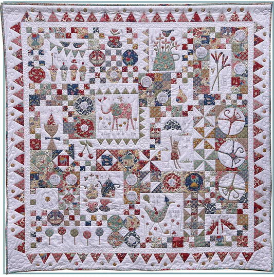 "SUNSHINE and LOLLIPOPS-JUBILEE PATTERN" Quilt and Applique by Hatched and Patched