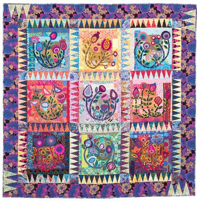 "Twilight" Wool Applique Quilt Pattern, Wendy Williams Flying Fish Australia