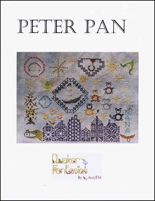 "Peter Pan" Quaker Fantasies by AURY TM, Cross Stitch Pattern