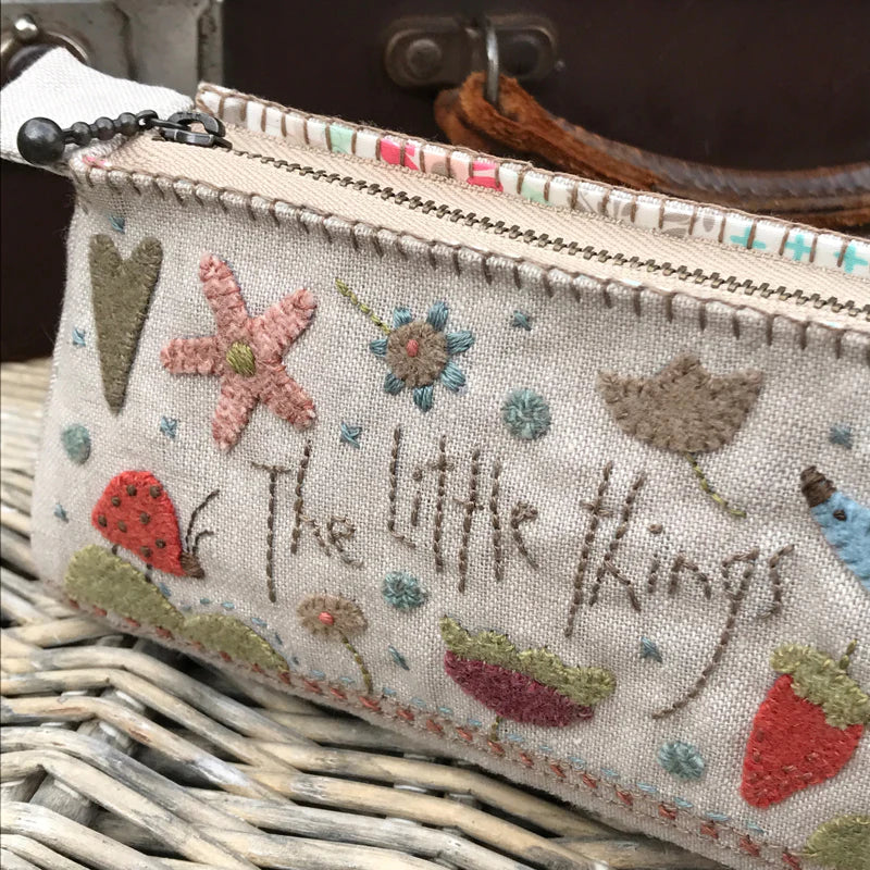 "Little Things Pencil Case" Pattern by Hatched and Patched