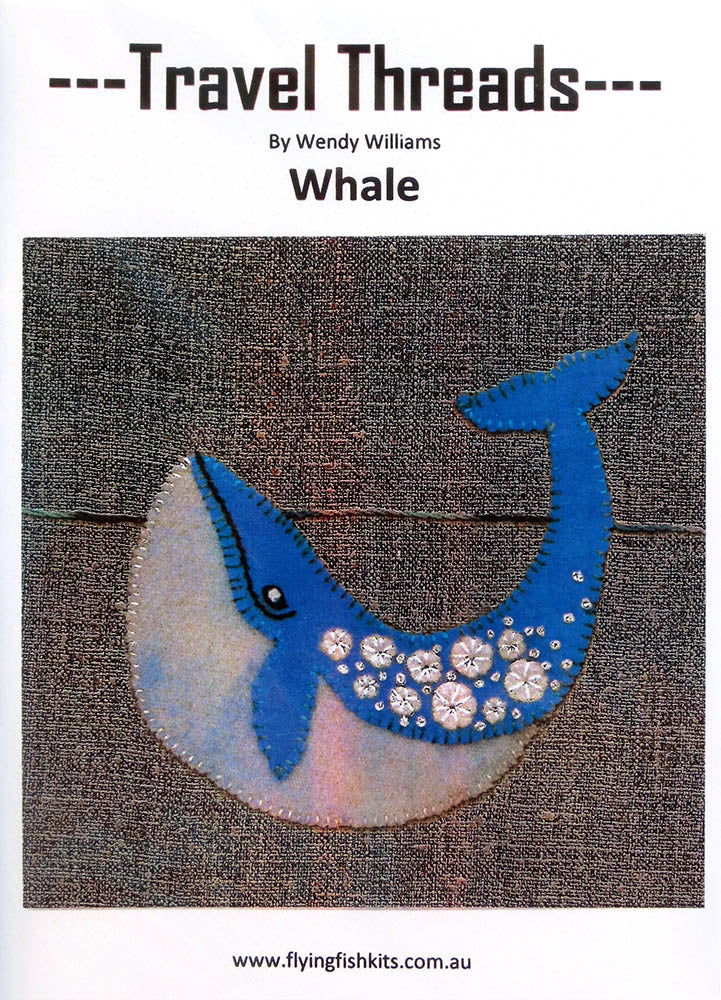 Travel Threads- Whale Wool Applique Pattern & Bundles - The Needle & Thread Emporium