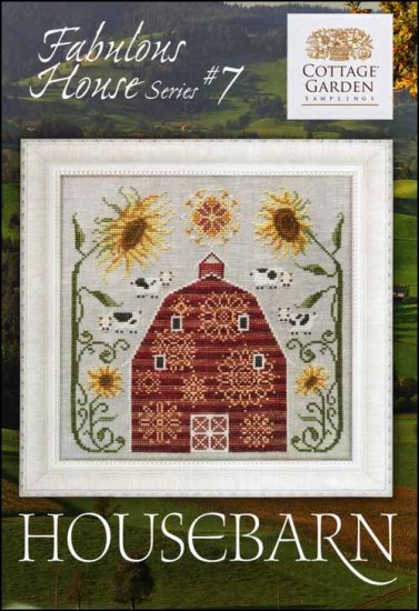 "HOUSEBARN" Fabulous House Series Part 7 by Country Garden Samplings