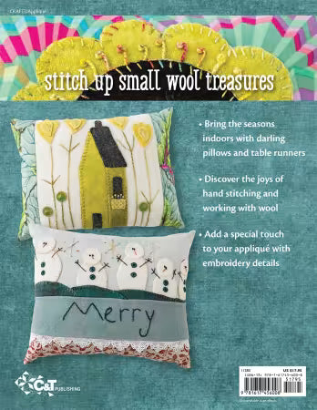 "Cozy Wool Applique" Pattern Book by Elizabeth Ann Angus
