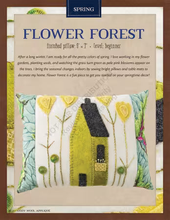 "Cozy Wool Applique" Pattern Book by Elizabeth Ann Angus