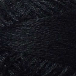 1-Black, Stranded Floss, VALDANI, Hand Dyed Floss, Cotton Floss