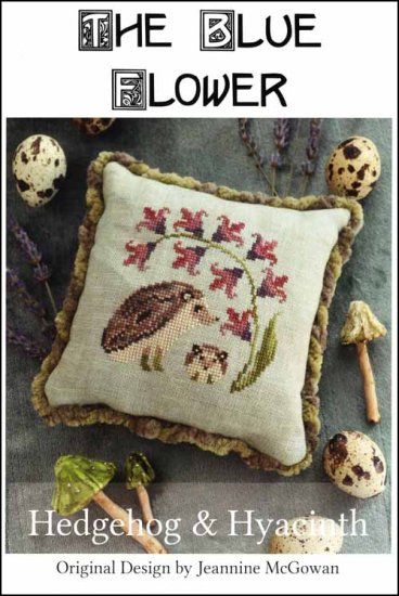 "Hedgehog and Hyacinth", The Blue Flower, Counted Cross Stitch Pattern