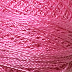 458 - PINK PEONY, Valdani Perle Cotton 8, Solid