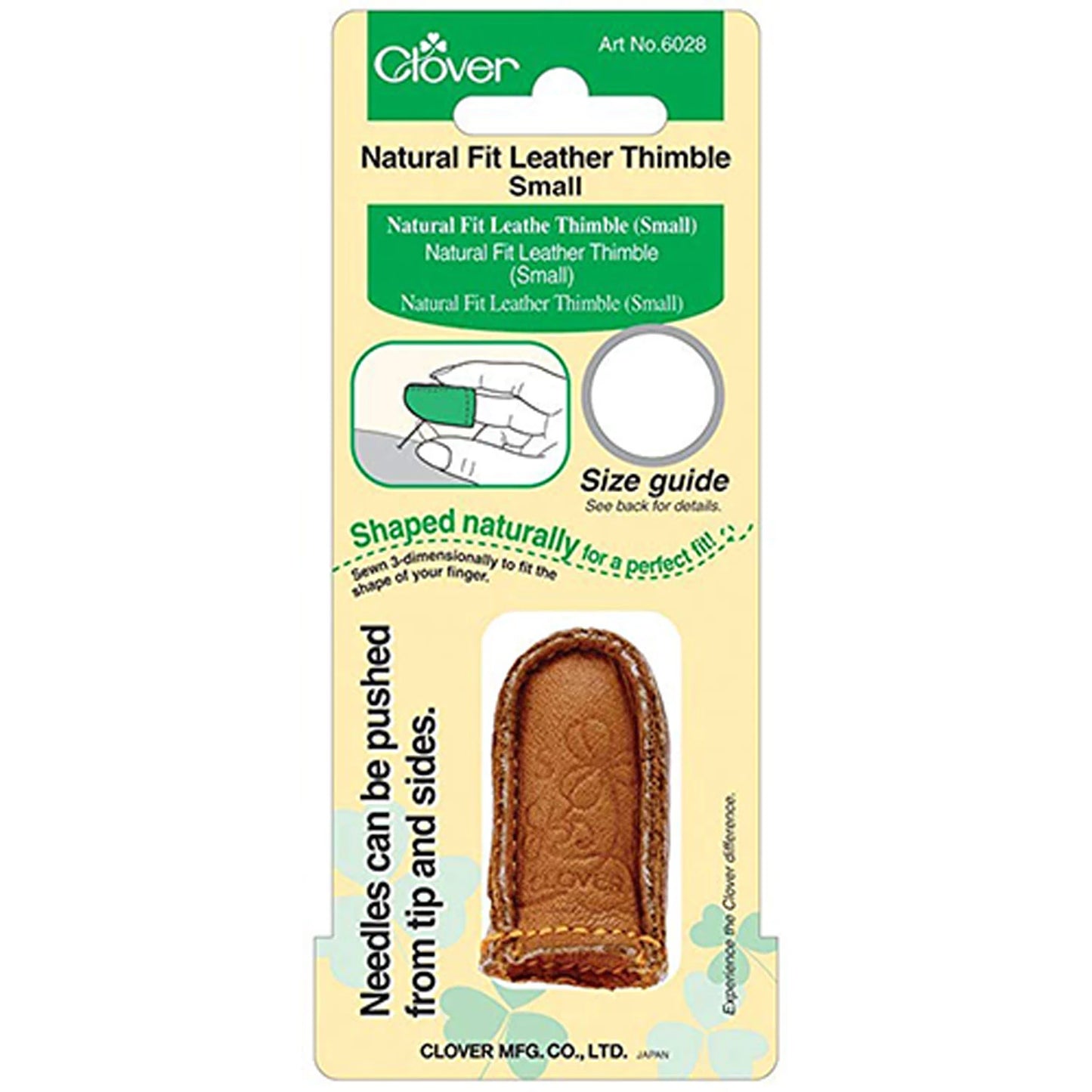 Leather Thimble - Small - Clover