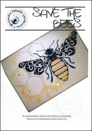 "SAVE THE BEES" by Alessandra Adelaide Needleworks, Counted Cross Stitch Pattern