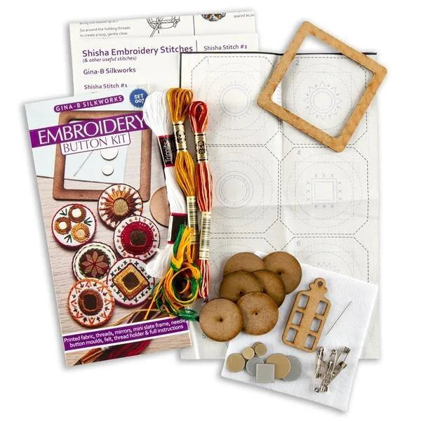 SHISHA :: Embroidery Button Kit :: Gina-B Silkworks