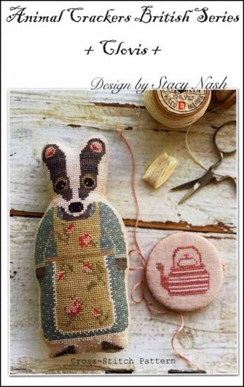 "Clovis" ANIMAL CRACKER SERIES by Stacy Nash Designs, Counted Cross Stitch Pattern