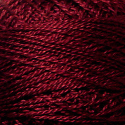 78 - Rusty Burgundy Dark, Valdani Perle Cotton 8 - SOLID