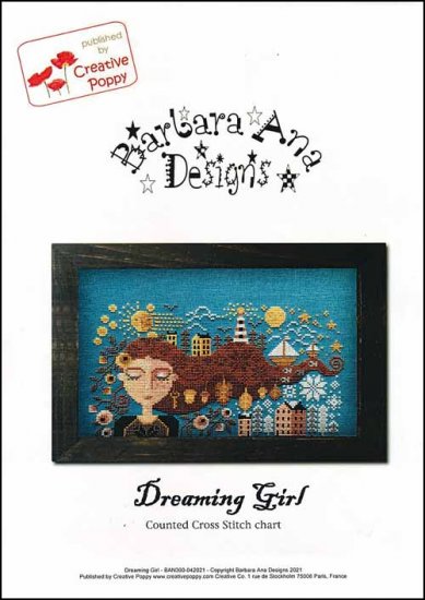 "DREAMING GIRL", Barbara Ana Designs, Cross Stitch Pattern