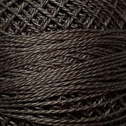8121 - BROWN BLACK LIGHT, Valdani Perle Cotton 8, Solid