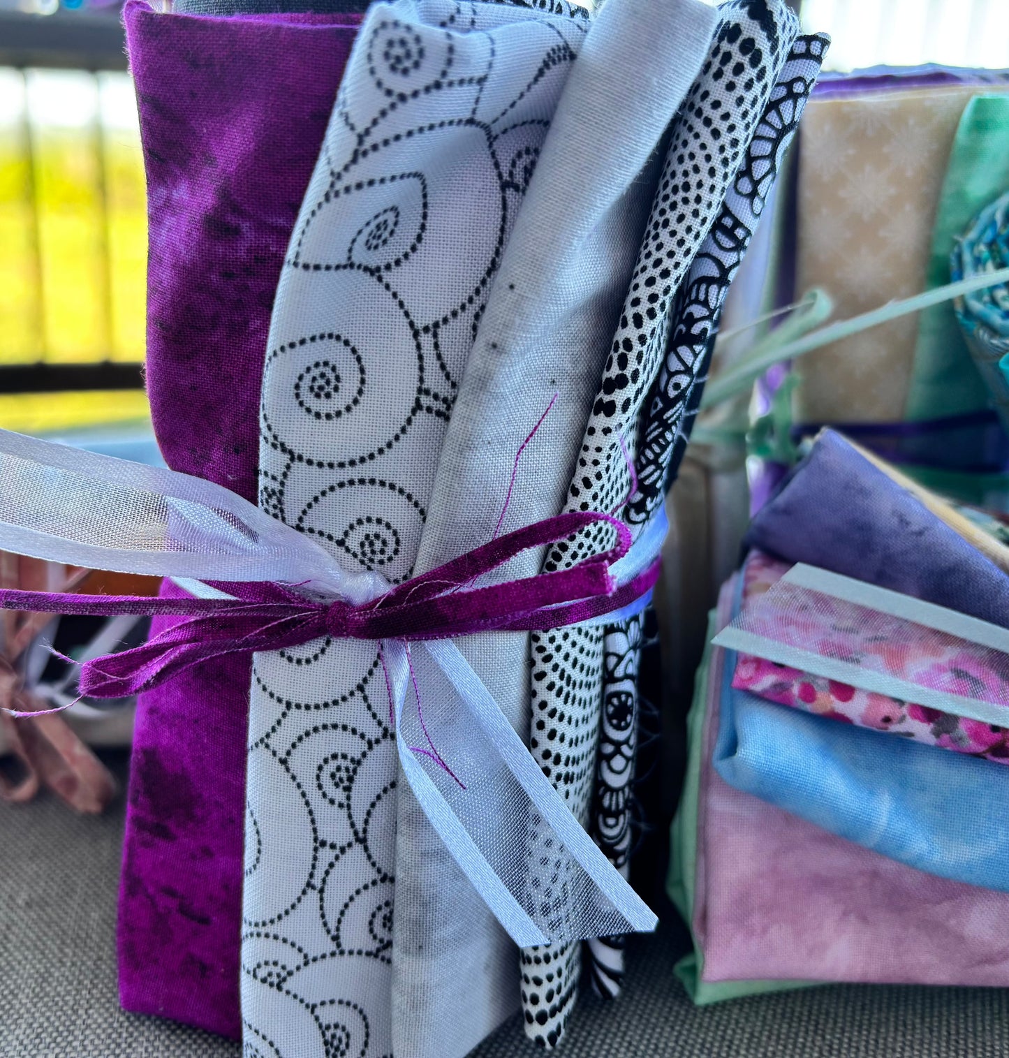 Black & White with Magenta - CURATED FAT 1/4 BUNDLE (7)