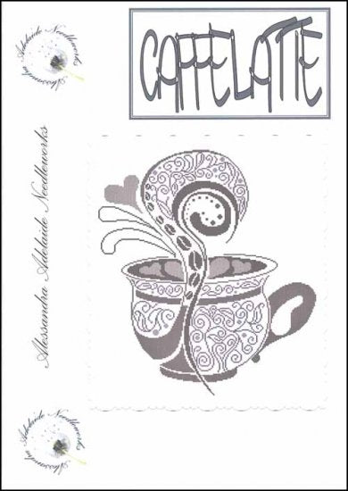 "CAFFELATTE" by Alessandra Adelaide Needleworks, Counted Cross Stitch Pattern