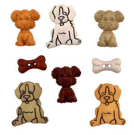 Pets Puppy Love Buttons by Buttons Galore