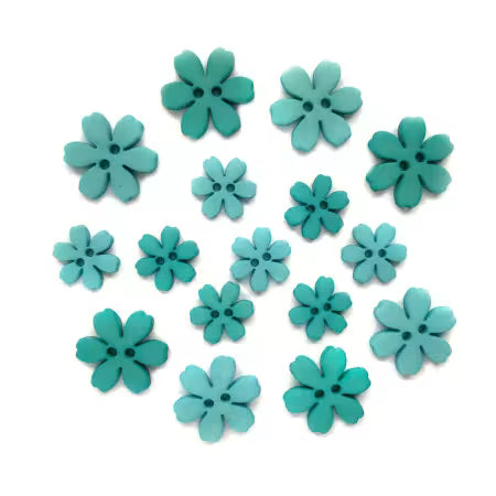 Flower Power sea anemone Themed Buttons by Buttons Galore