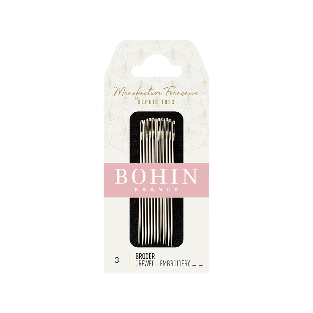 BOHIN Embroidery Needles, Size 3