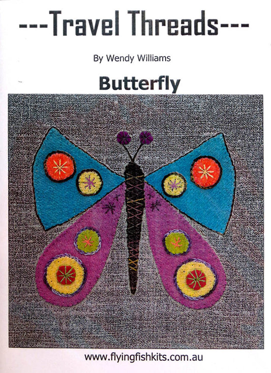 Travel Threads - Butterfly Applique Pattern & Bundles - The Needle & Thread Emporium