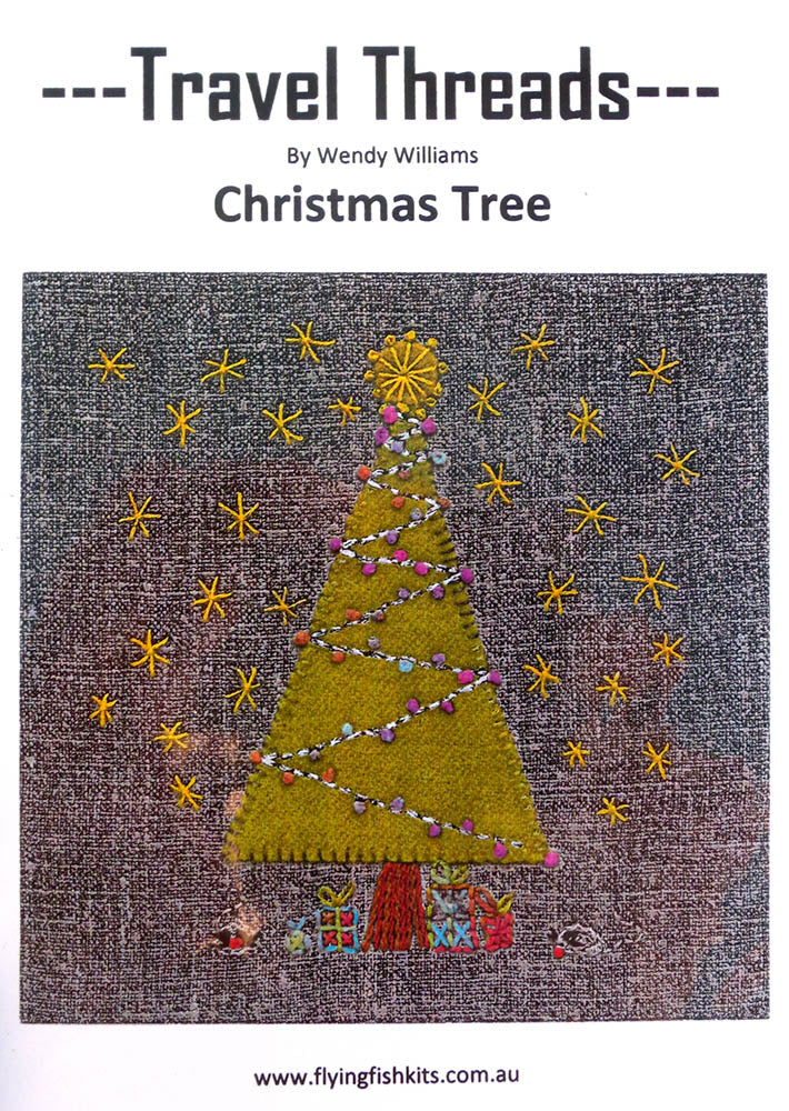 Travel Threads - Christmas Tree Applique Pattern & Bundles - The Needle & Thread Emporium