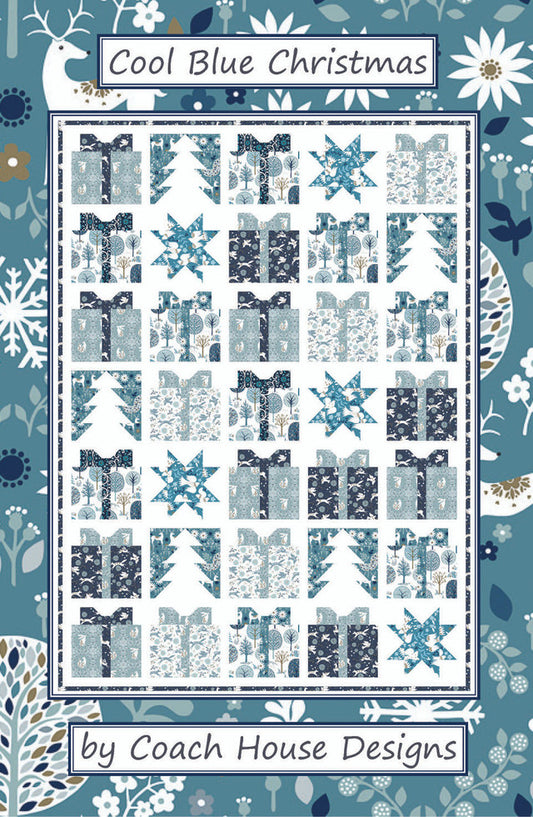 "COOL BLUE CHRISTMAS" Quilt Pattern by Coach House Designs