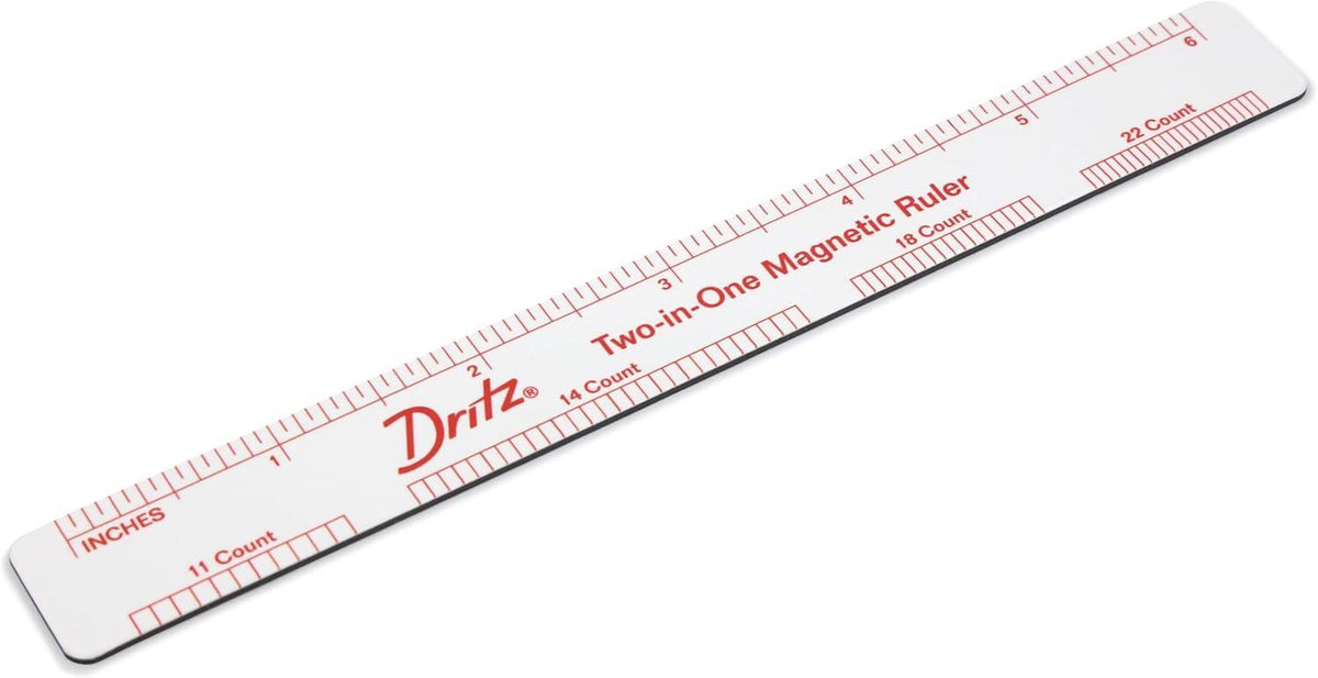 Magnetic Board , 8" x 10", with Ruler by DRITZ, Needlework Accessory