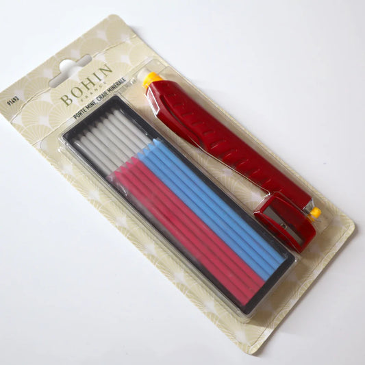 "BOHIN CHALK PENCEL SET" Mechanical Pencil, Marking Tool for Wool Applique, Sewing, Quilting, Embroidery