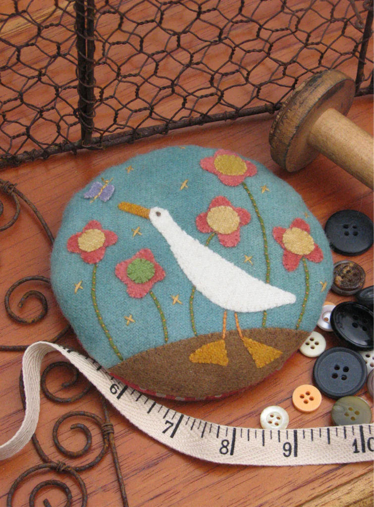 "Gilroy Goose: Pincushion Pattern, Designed by Hatched and Patched