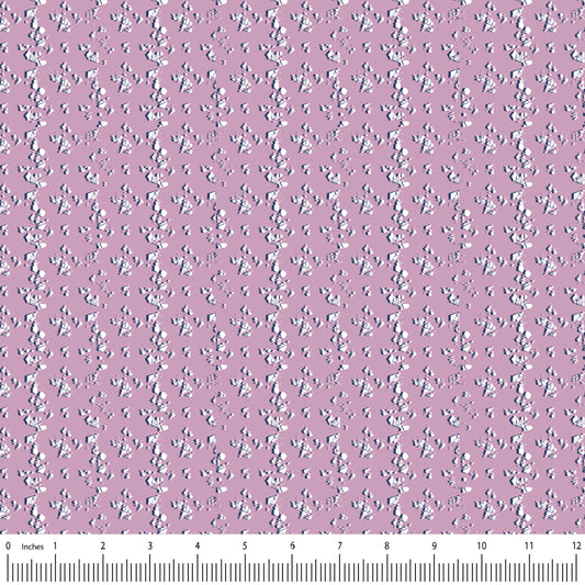 "FRACTAL SHOWER - PINK" - Polar Kingdom Collection, Mia Presley Designs, 100% cotton fabric