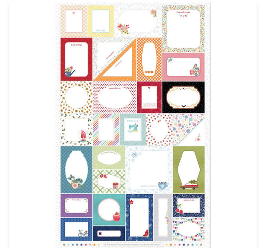 Stitched with Love Label Panel : KIMBERBELL #MAS11080 Z