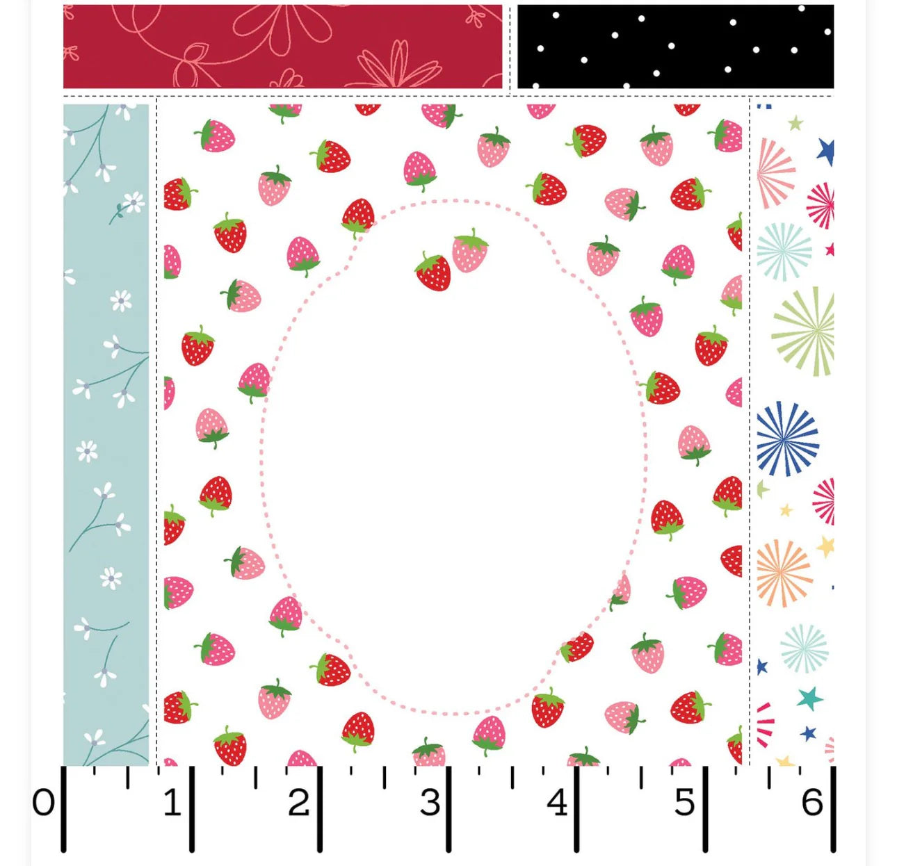 Stitched with Love Label Panel : KIMBERBELL #MAS11080 Z