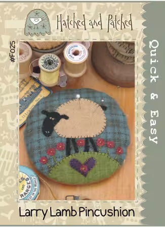 Larry the Lamb Pincushion Pattern by Hatched and Patched