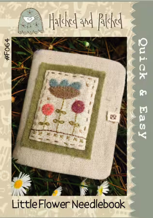 Little Flower Needlebook Pattern by Hatched and Patched