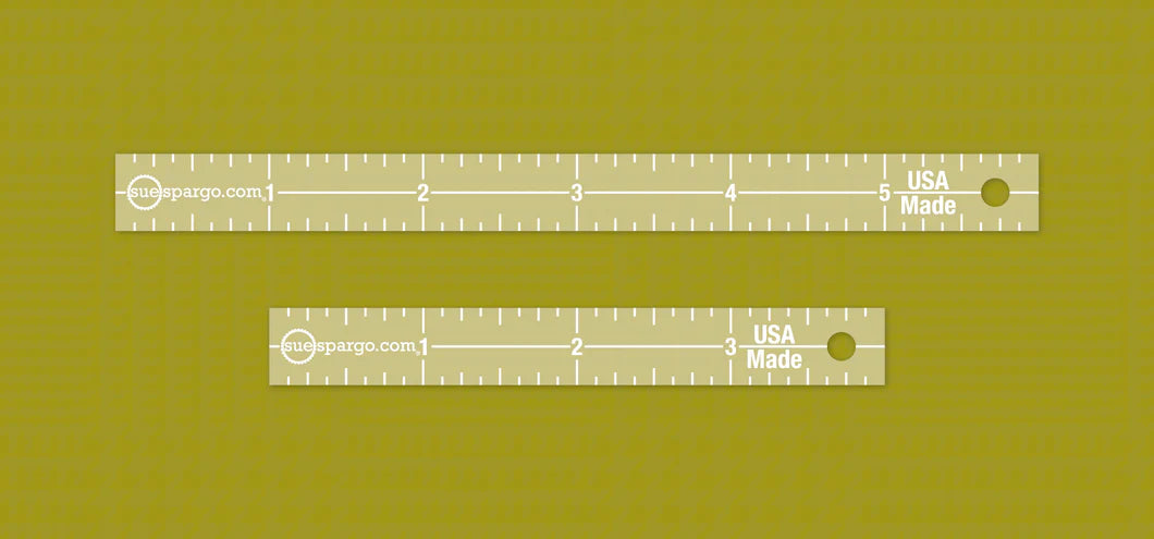 "Creative Stitching Tools" 1/2" Stitch Spacing Ruler Set by Sue Spargo