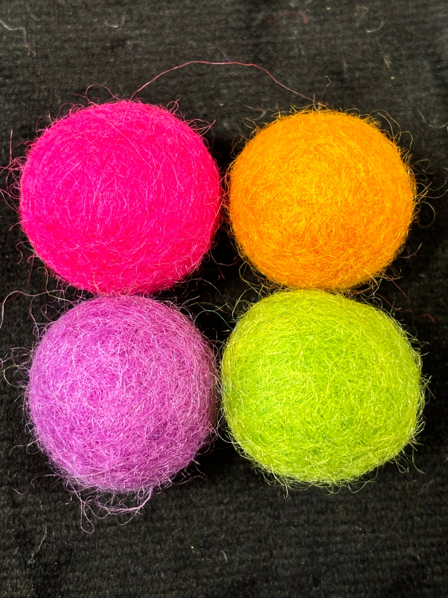 "MULTI COLOUR #2" Wool Felt Balls, 100% New Zealand Wool, Handmade in Nepal