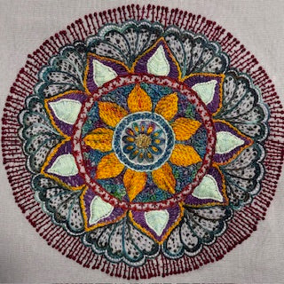 "Sunburst Mandala" Embroidery Workshop