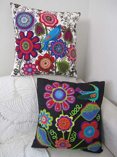 Tropical Fever Cushions - Applique Pattern - The Needle & Thread Emporium