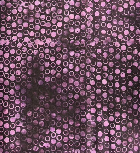 Batik Black w/ Plum Dots