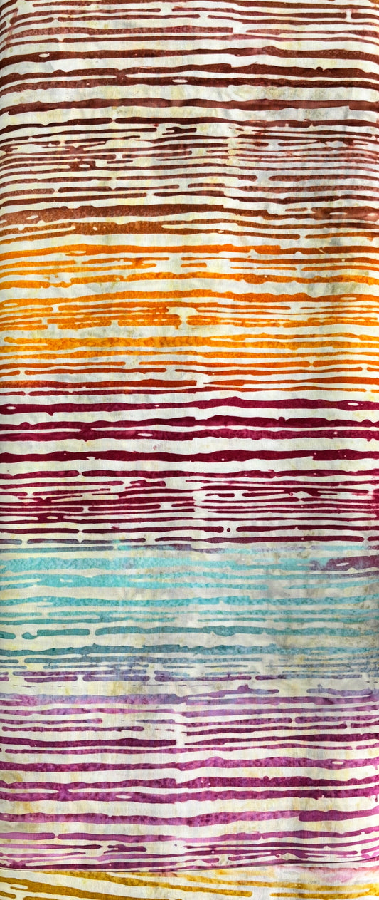 BATIK: Multi-Coloured Stripe