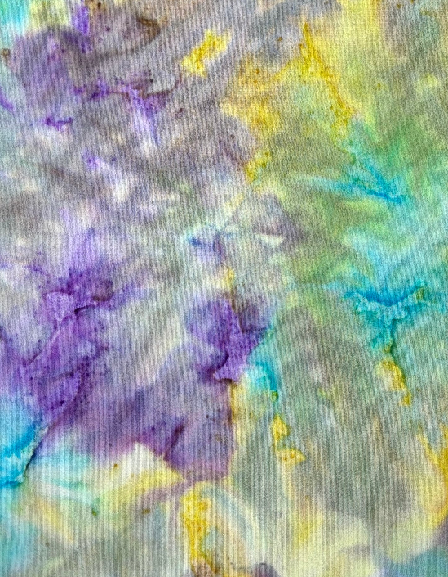 BATIK - Watercolour Multi Colour - Blue, Pink, Yellow