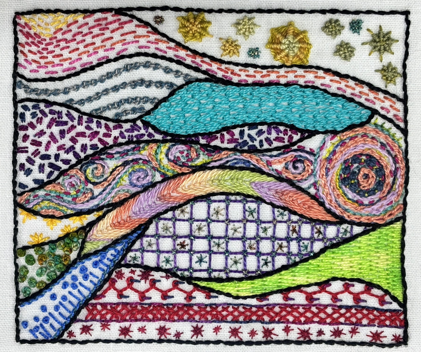 Strata Embroidery Sample Workshop - BEGINNERS