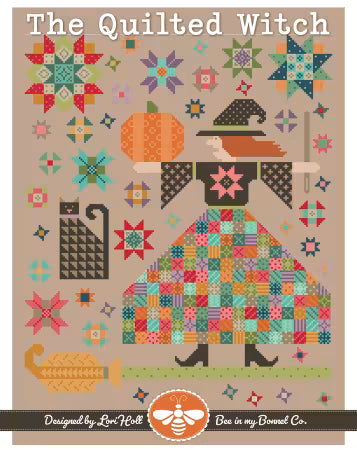 The Quilted Witch Cross Stitch Pattern by Lori Holt for Its Sew Emma
