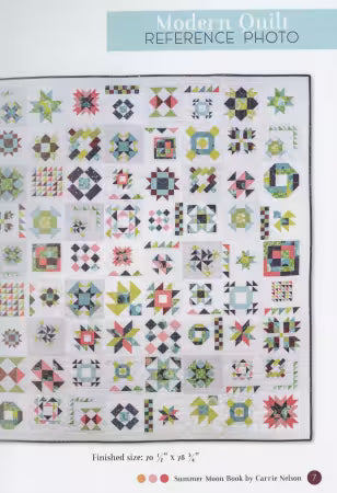 Summer Moon a Sampler Quilt Book by Carrie Nelson for It's Sew Emma