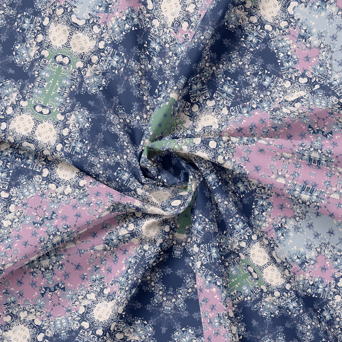 "ICE FOREST" Polar Kingdom Collection, Mia Presley Designs, 100% Cotton
